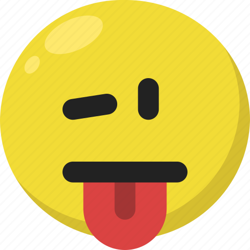 Emoji, emoticon, feelings, smile, smileys, tongue, wink icon - Download on Iconfinder