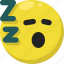 emoji, emoticon, feelings, sleepy, smileys, snore, tired 