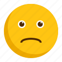 depressed, emoji, emoticon, sad