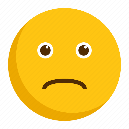 Depressed, emoji, emoticon, sad icon - Download on Iconfinder