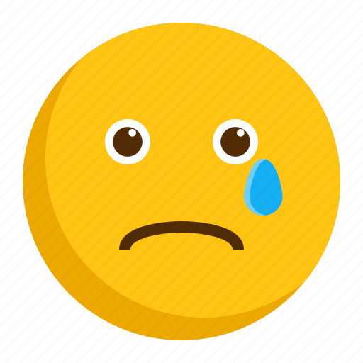 Cry, emoji, emoticon, sad icon - Download on Iconfinder