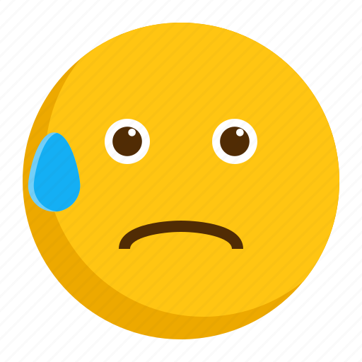 Awkward, drop, emoji, emoticon icon - Download on Iconfinder