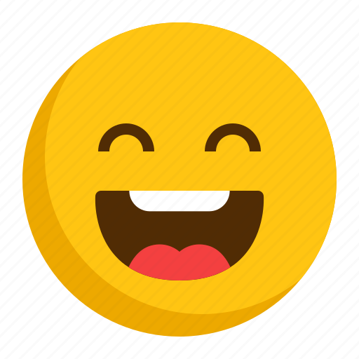 Emoji, emoticon, happy, laugh, smiley icon - Download on Iconfinder