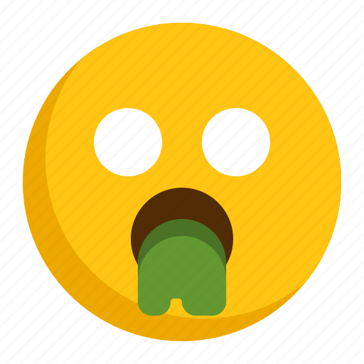 Emoji, emoticon, puke, sick icon - Download on Iconfinder
