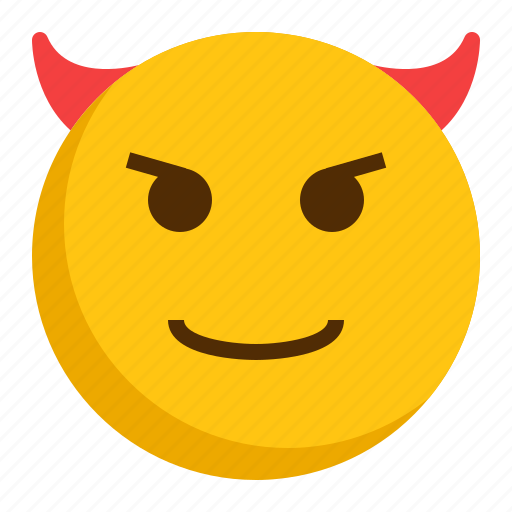 Devil, emoji, emoticon, mad, smile icon - Download on Iconfinder