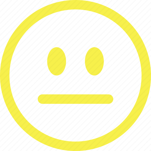 Emoji, neutral icon - Download on Iconfinder on Iconfinder