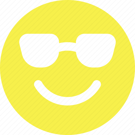 Emoji, sunglasses, fill icon - Download on Iconfinder