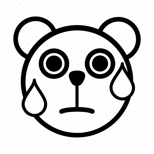 Bear, bewildered, confused, embarrassed, emoji, gomti, nervous icon - Download on Iconfinder