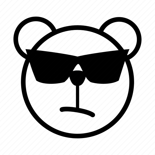 Bear, cool, emoji, gomti, sunglasses icon - Download on Iconfinder