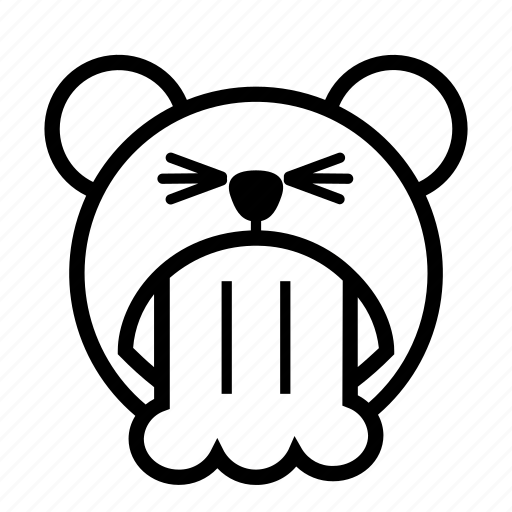 Bear, disgusting, emoji, gomti, vomitting icon - Download on Iconfinder
