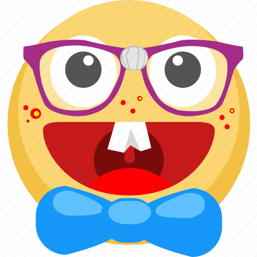 Emoji, emotion, nerd, smart, smile icon - Download on Iconfinder