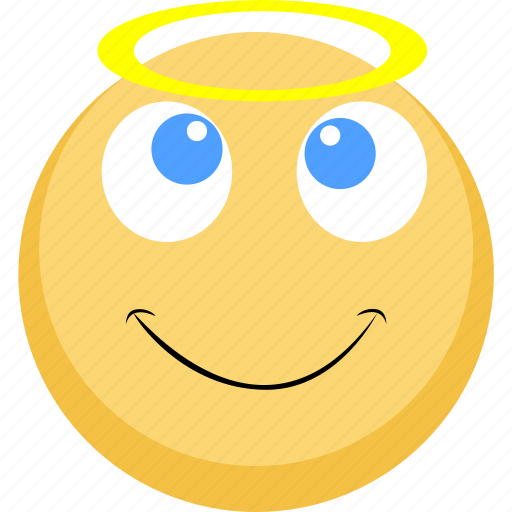 Angel, emoji, good, nice, pure soul icon - Download on Iconfinder
