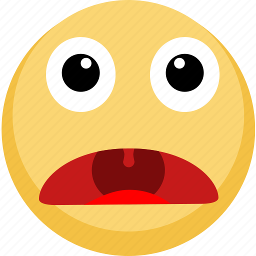 Emoji, emotion, open mouth, shock icon - Download on Iconfinder