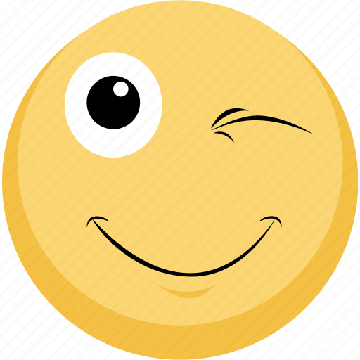 Blink, emoji, emotion, smile icon - Download on Iconfinder