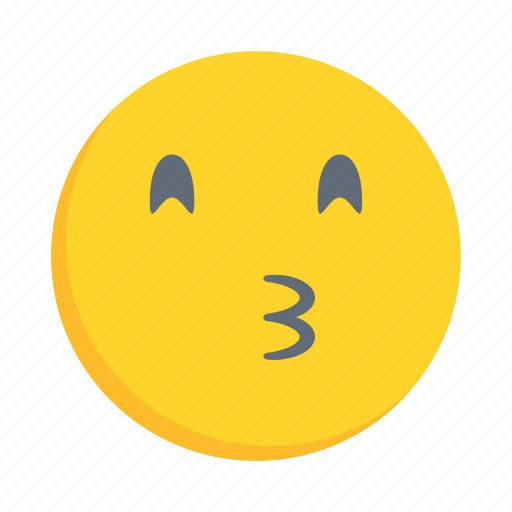 Face, emoji, emoticon, kiss, love icon - Download on Iconfinder