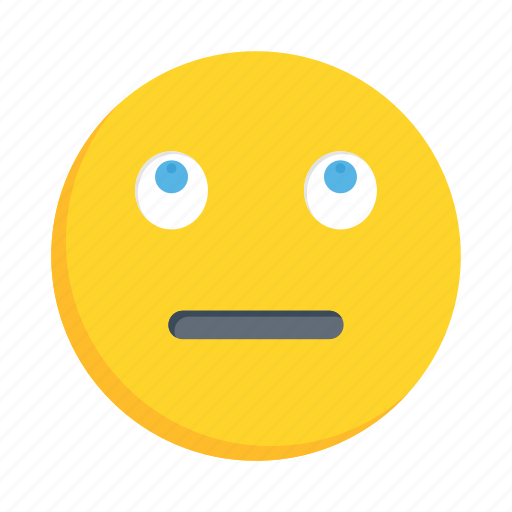 Face, emoji, emoticon, neutral, smiley icon - Download on Iconfinder