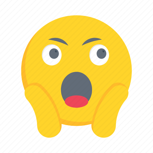 Emoji, emoticon, shocked, surprised, smiley icon - Download on Iconfinder
