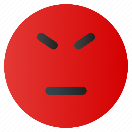 Angry, chat, emoji, emoticon, emotion, expression, face icon - Download on Iconfinder