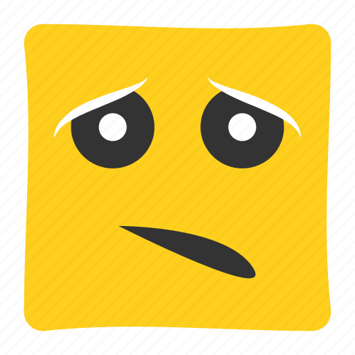 Emoji, emoticon, emotion, expression, face, helpless, worried icon - Download on Iconfinder
