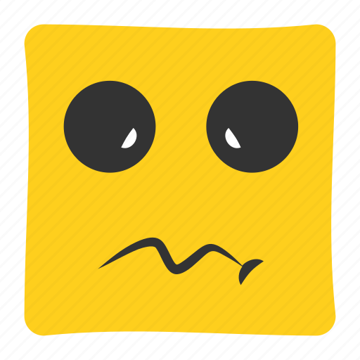 Emoji, emoticon, emotion, expression, face, helpless, worried icon - Download on Iconfinder
