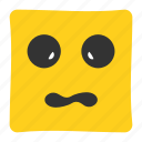emoji, emoticon, emotion, expression, face, tired, weary