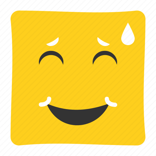 Confused, emoji, emoticon, emotion, expression, face, sweat smile icon - Download on Iconfinder