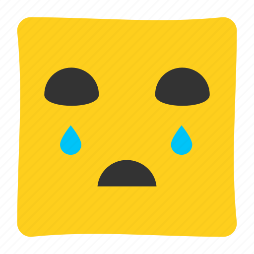 Crying, emoji, emoticon, emotion, expression, face, sobbing icon - Download on Iconfinder