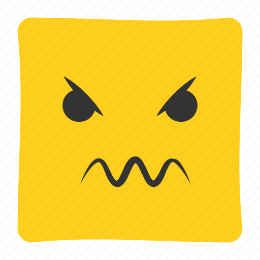 Angry, emoji, emoticon, emotion, expression, face, furious icon - Download on Iconfinder