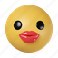 kiss, mouth, emoji, emoticon, expression, face, avatar, feeling, people 
