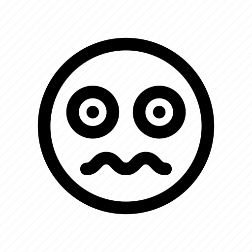 Astonished, emoji, emoticon, exhausted, fear, shocked icon - Download on Iconfinder