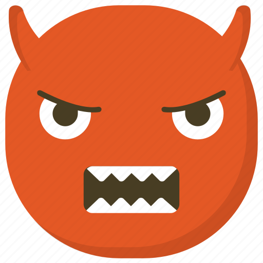 Angry expressions, devil emoji, devil face, devil horns, grinning face icon - Download on Iconfinder