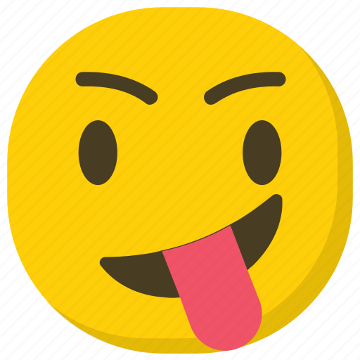 Crazy smiley, emoticon, naughty emoji, smiley, tongue out icon - Download on Iconfinder