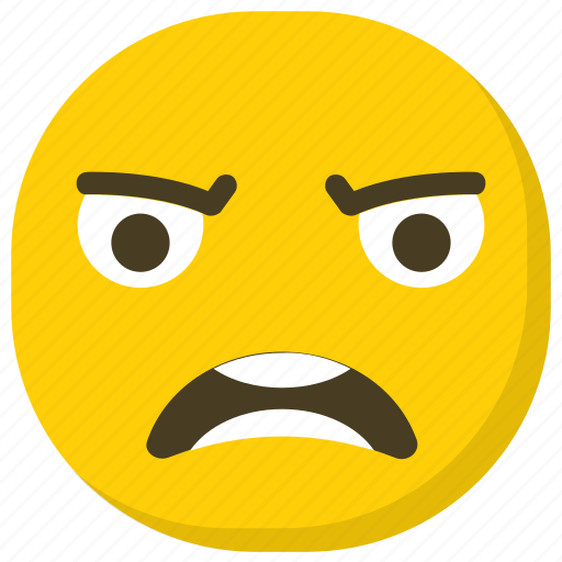 Angry emoji, angry face, emoticon, ideogram, smiley icon - Download on Iconfinder