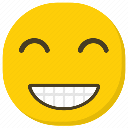 Emoticon, expressions, feelings, laughing emoji, smiling icon - Download on Iconfinder