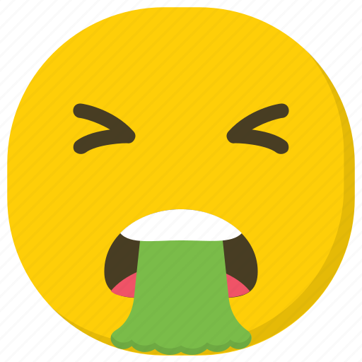 Emoticon, nauseated emoji, puke face, smiley, vomit emoji icon - Download on Iconfinder