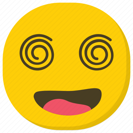 Dizzy emoji, emoticon, expressions, ideogram, spiral eyes icon - Download  on Iconfinder