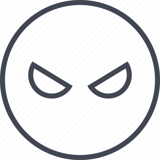 Emoji, evil, face, look icon - Download on Iconfinder