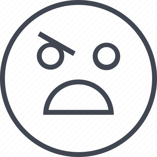 Angry, emoji, emotion, sad, shocked icon - Download on Iconfinder