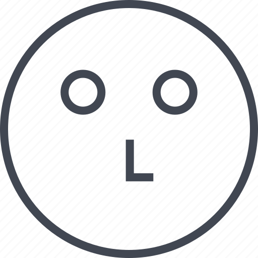Emoji, slow, staring, think icon - Download on Iconfinder