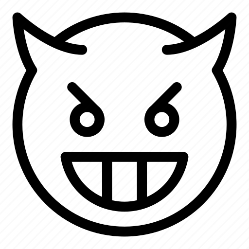 Emoji, smileys, feeling, devil, demon, evil, face icon - Download on ...