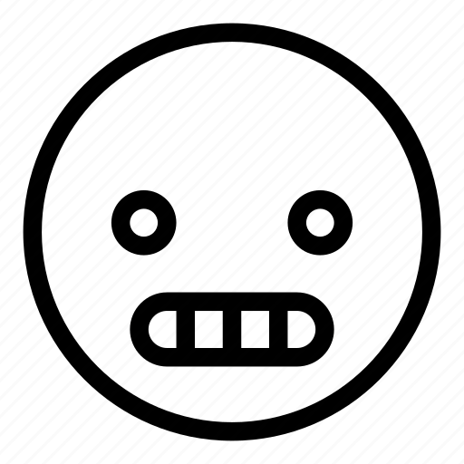 Grimacing, emoji, smileys, feeling, face, emoticon icon - Download on Iconfinder