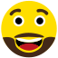 beard, emoji, face, happy 