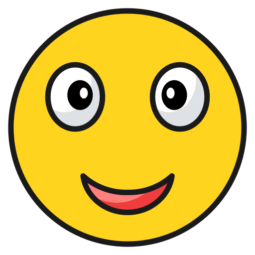 Emoji, emoticon, happy, satisfied, smile icon - Free download