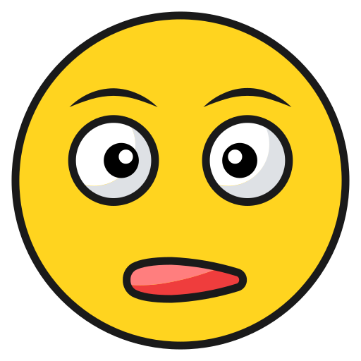 Emoji, emoticon, reactionless, surprised icon - Free download