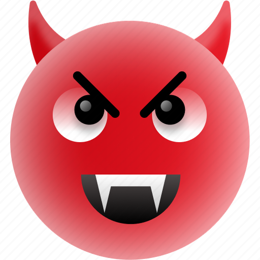 Angry smiley, devil grinning, emoji, evil grin, evil smiley icon - Download on Iconfinder