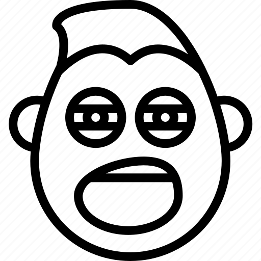Emojis, emotion, face, guy, man, shout, smiley icon - Download on Iconfinder