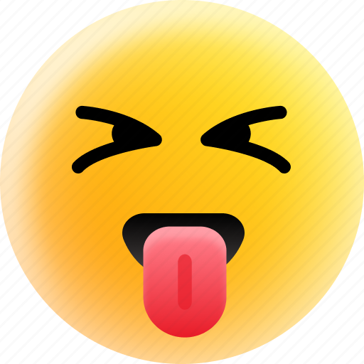 Emoticon, naughty, smiley, teasing, winking icon - Download on Iconfinder