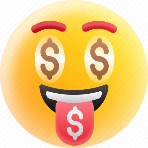 Greedy, happy face, money face, money mouth emoji, rich icon - Download on Iconfinder