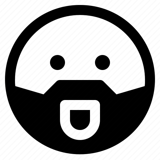 Beard, emoji, emoticon, emoticons, react icon - Download on Iconfinder