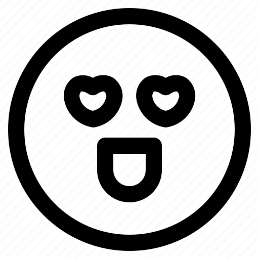 Emoji, emoticon, emoticons, in, love, react icon - Download on Iconfinder